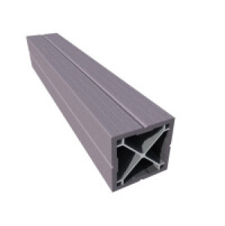 Plotový sloupek DuoFuse DF1P90 - hnědá wenge (WB) - 2,7 m