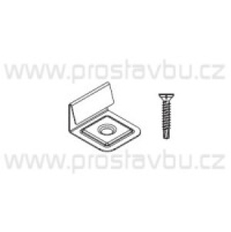 Koncová spona P9529 + šroub P9542 Twinson P9481 - nerez A2 /bal.10+10 ks