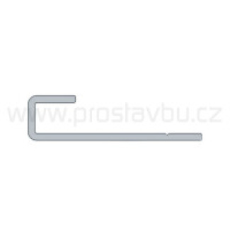 ZAKLÁDACÍ &quot;U&quot; PROFIL Twinson Terrace P2761 - hliníkový /3 m