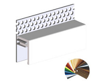 Ukončovací profil vrchní větrací 2-dílný univerz. UNI V2125 - 0000 ostatní fólie /3 m