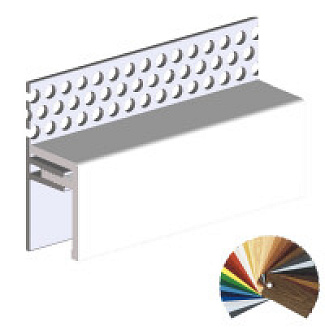 Ukončovací profil vrchní větrací 2-dílný univerz. UNI V2125 - 0000 ostatní fólie /3 m Ukončovací profil vrchní větrací 2-dílný univerz. UNI V2125 - 0000 ostatní fólie /3 m