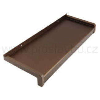 Parapet venkovní hliníkový tažený KLASIK PA6340 - 340 mm - 03 bronzová