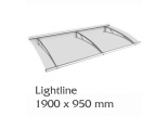 Vchodová stříška Lightline Polymer L 1900 x 950 mm                      
