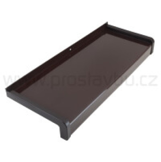 Parapet venkovní hliníkový tažený KLASIK PA6320 - 320 mm - 04 tmavě hnědá