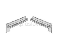 Krytka boční hliníková na omítku KLASIK PA7611 - 110 mm - 03 bronzová (pravá+levá)