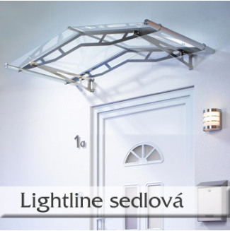 Vchodová stříška sedlová Polymer, Lightline L