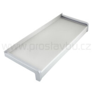 Parapet venkovní hliníkový tažený KLASIK PA6210 - 210 mm - 02 stříbrná