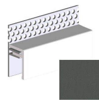 Ukončovací profil vrchní větrací 2-dílný univerz. UNI V2125 - 904 Onyx Style /3 m Ukončovací profil vrchní větrací 2-dílný univerz. UNI V2125 - 904 Onyx Style /3 m