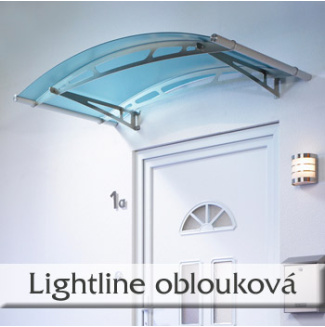 Vchodová stříška oblouková Polymer, Lightline L 