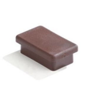 Záslepka kovového nosníku plastová 50x30 mm T99449 - hnědá