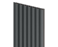 Obkladové panely Vilo MPC MODULO - akustický lamelový panel S - Deep Grey /0,14 x 2,65 m