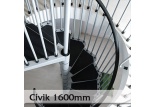 Ocelové schodiště Civik 1600mm
