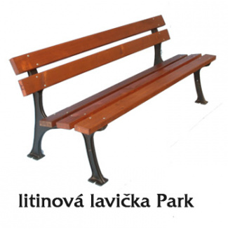 Litinová lavička Park