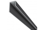 Lemovací U profil 1-dílný pro Solid Brick SU251 tmavě šedý 
