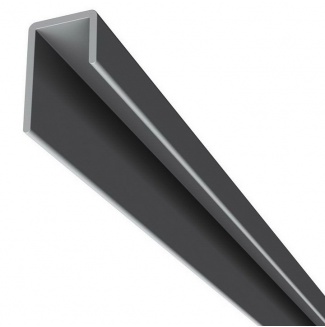 Lemovací U profil 1-dílný pro Solid Brick SU251 tmavě šedý 